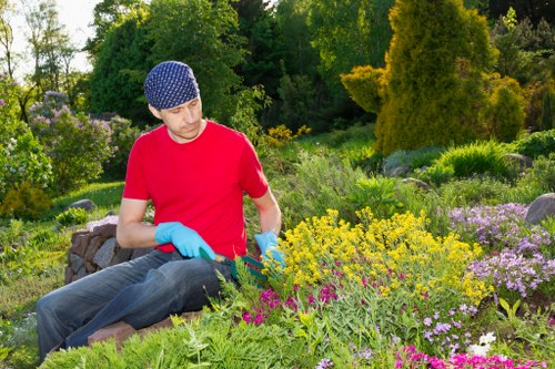 Supervisor reviewing a landscaping complaint and resolution notes